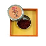 زعفران طرح مینیاتور گل و مرغ نوین زعفران 3 گرمی