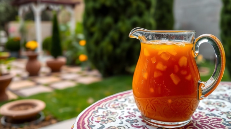 طرز تهیه شربت زعفران و گلاب ضد عطش به سبک قدیم